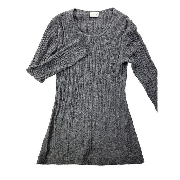 TSE | Dresses | Tse Cashmere Womens Small Medium Gray Knit Tunic Sweater  Dress Open Knit | Poshmark
